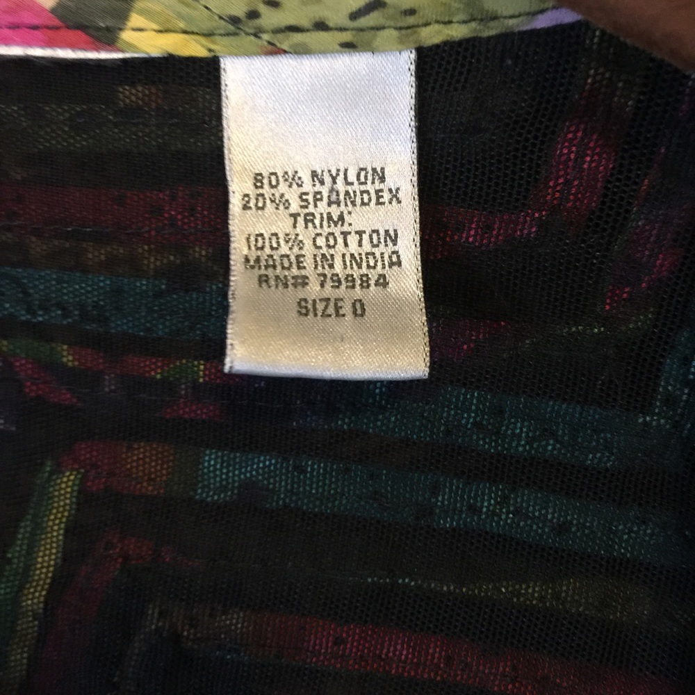 Chico’s Multi Color Ribbon Patchwork Sheer Boho J… - image 4